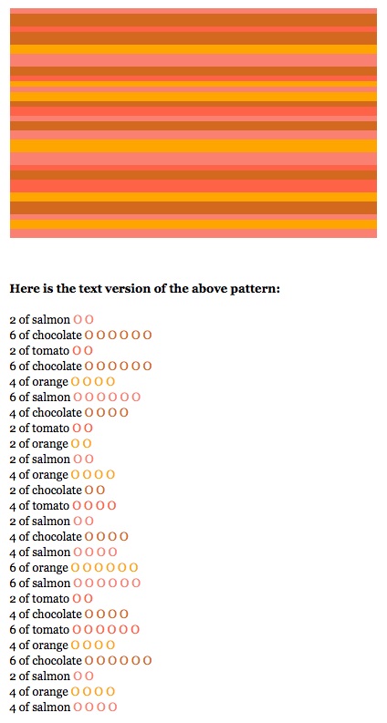 sample output