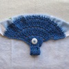 Crocheted towel topper
