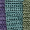 hdc, esc, knotted swatches