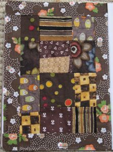 brown quilt