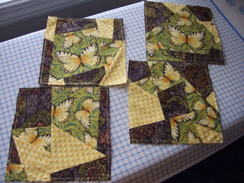butterfly fabric potholder sides