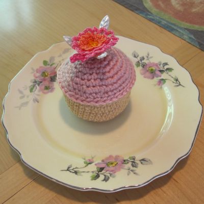 cupcake on plate