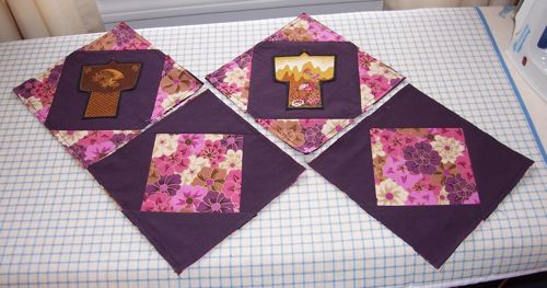 kimono applique potholder sides