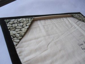 landscape quilt back