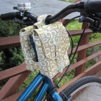 mini saddlebags on bicycle