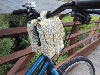 mini saddlebags on bicycle