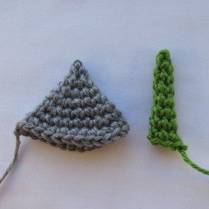 gray and green cones