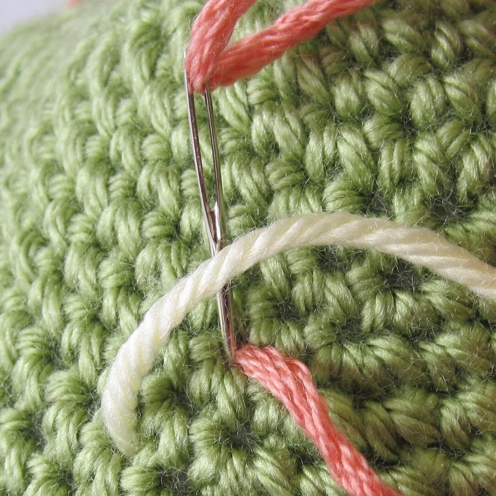Embroidery on Crochet 4: Weaving, whipping, and couching 