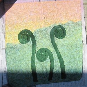 fiddlehead fabric project