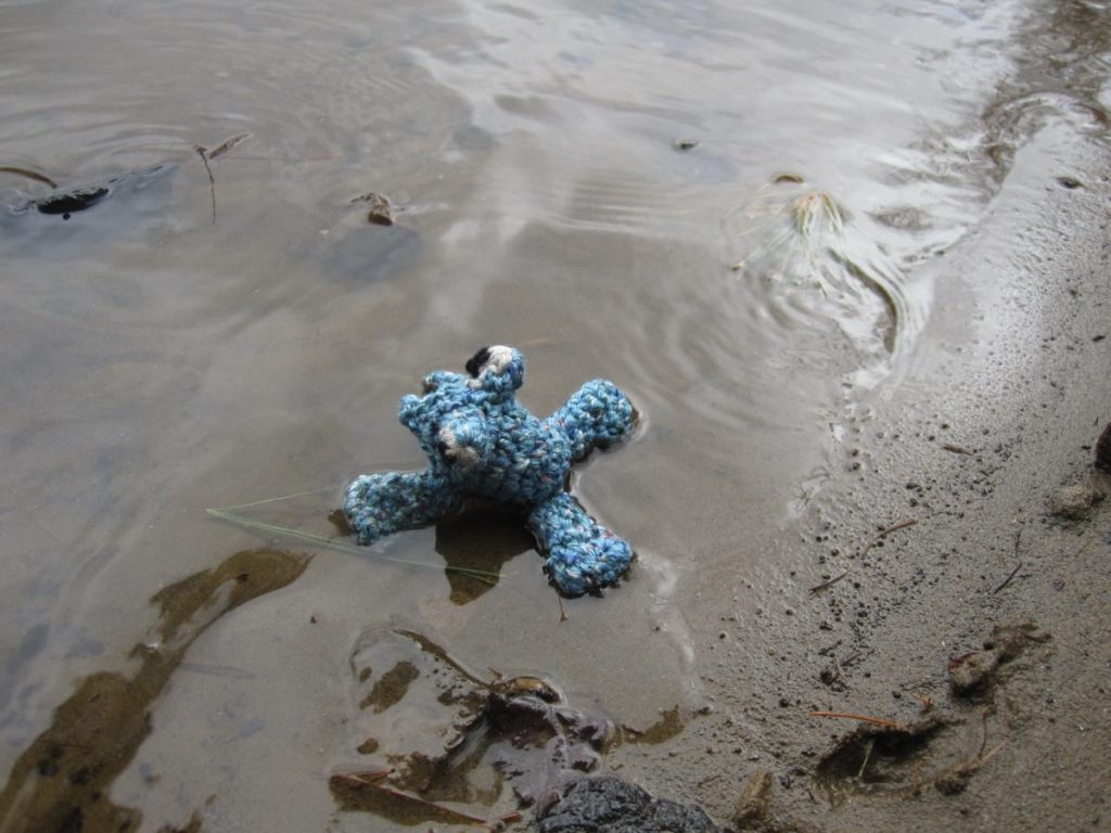 Mud Monster goes swimming