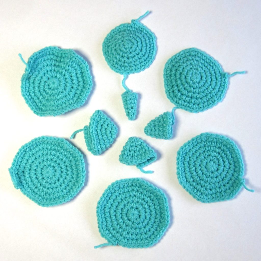 single crochet increase quantity comparison samples