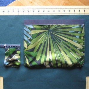 fabric basket: spacing edges of darted pockets