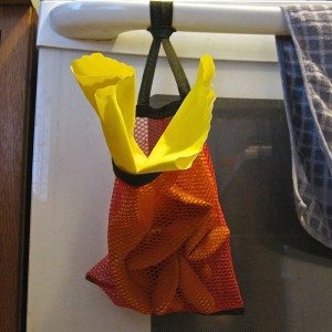 rubber glove holder