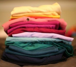 stack of shirts from Pixabay