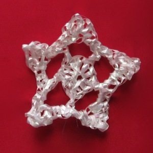 crochet ribbon star