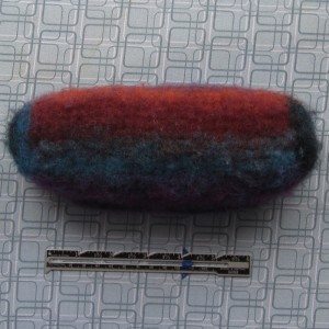 fully felted pencil pouch - back