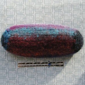 slightly felted pencil pouch