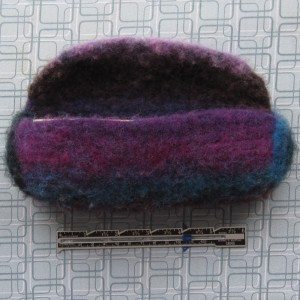 fully felted pencil pouch - front