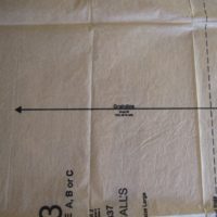 Pattern cutting tips at ReveDreams: grainline mark.