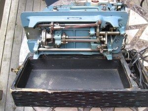 Morse sewing machine underside workings