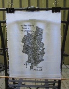 blackwork map drying