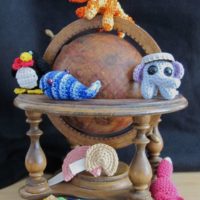 embroidery floss amigurumi animals