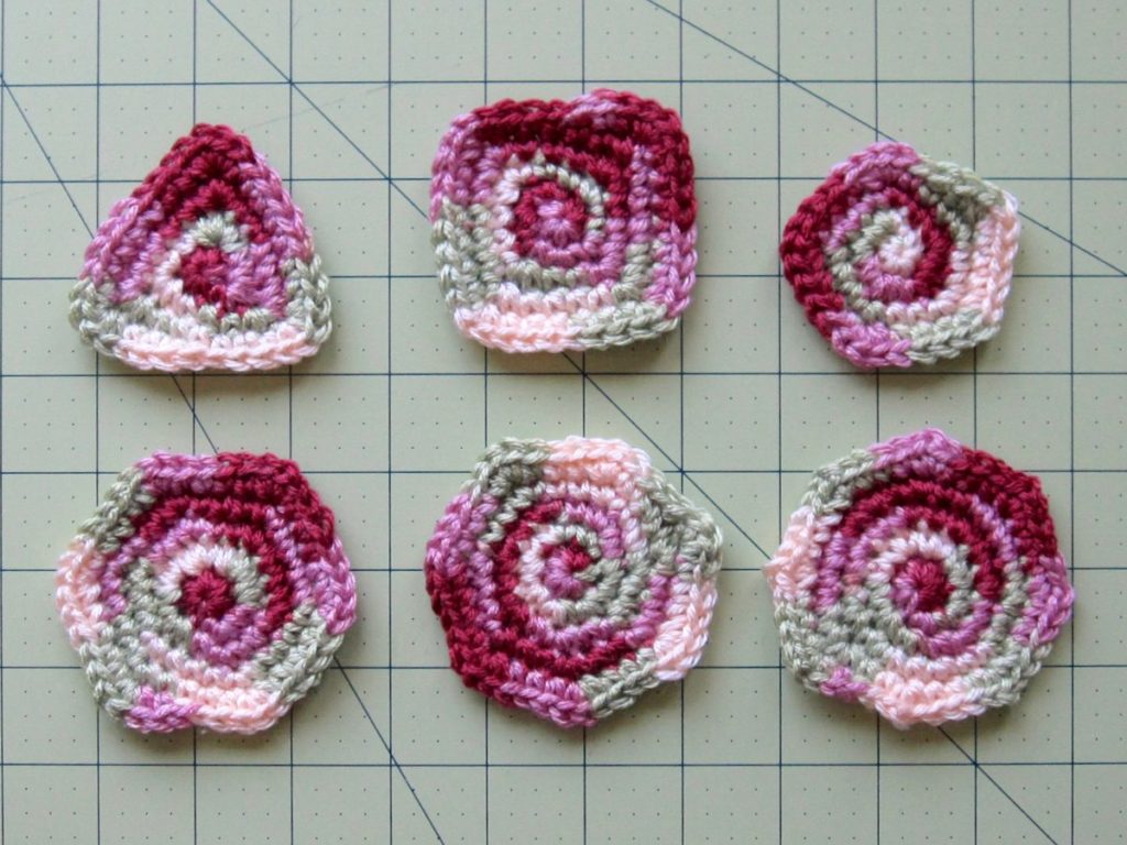 crochet polygons from three sides to eight