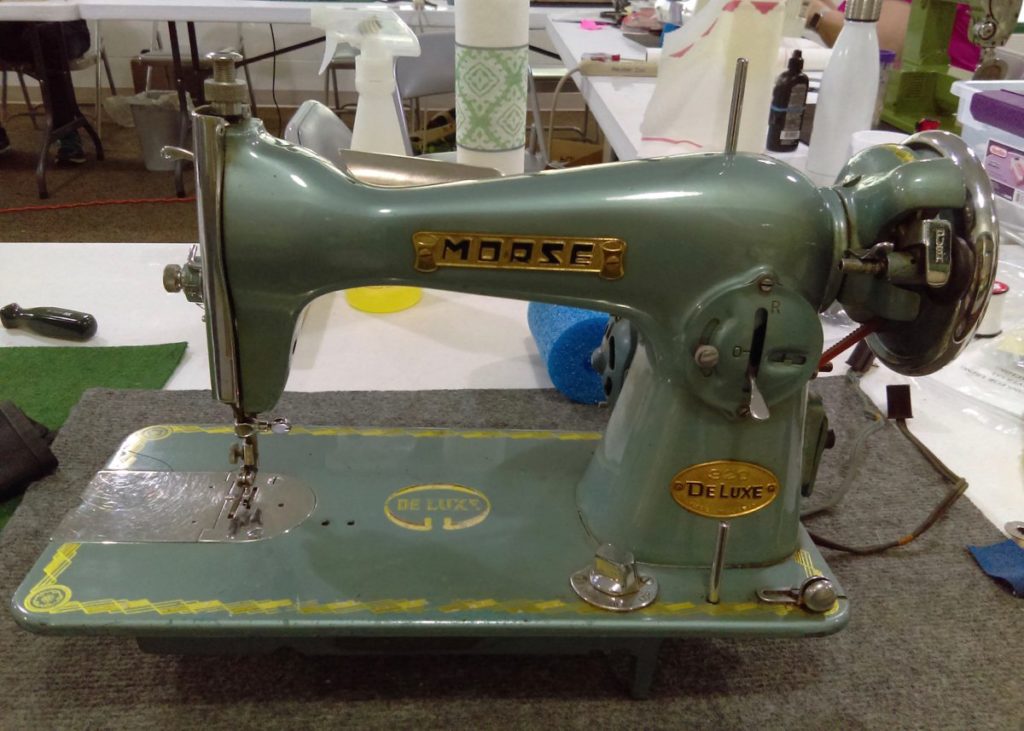 A straight-stitch-only Morse machine