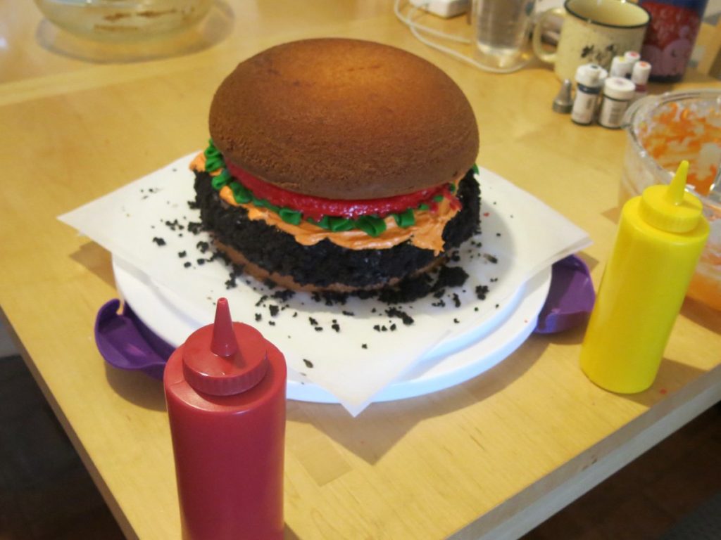 hamburger cake!