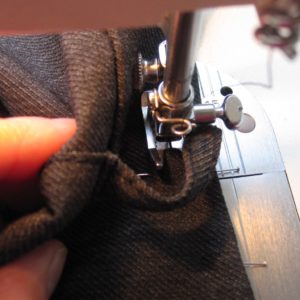 navigating belt loops 1: approaching and sewing underneath