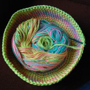 sherbet basket in progress