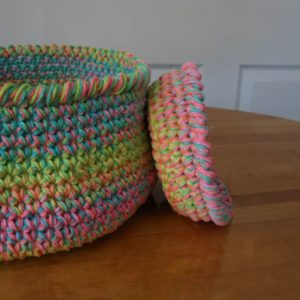 sherbet mini-basket, from the side
