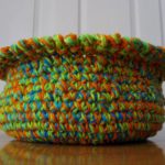 sunflower basket from the side