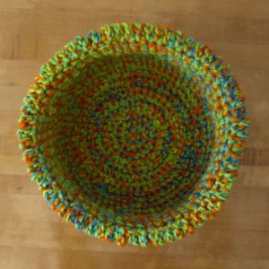sunflower basket from top