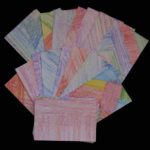 Colored pencil card backs