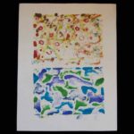 Watercolor card pressing sheet
