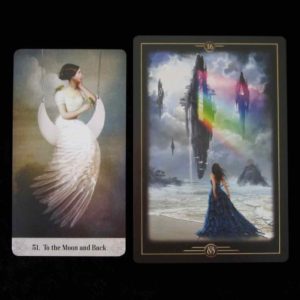 Cards from Well-Stein's Oracle of Mystical Moments and Marchetti's Oracle of Visions