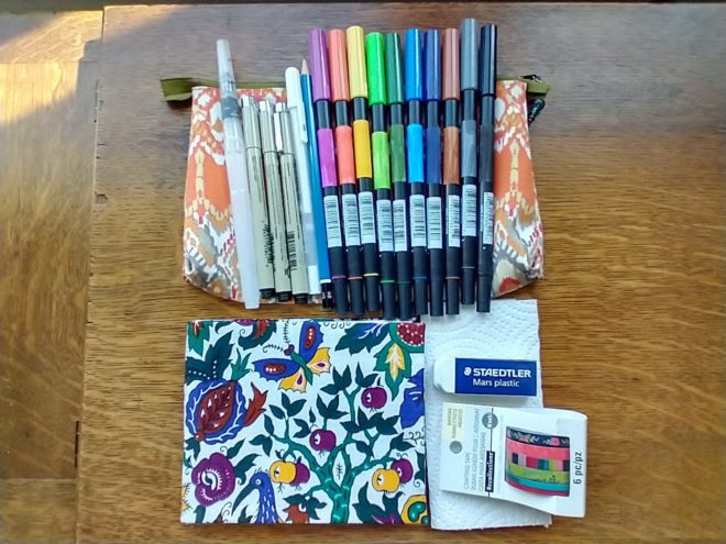 October daily drawing supplies